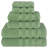Ensemble de serviettes de bain 100% coton de qualité supérieure, collection 6 pièces Darcelle super douce et absorbante-85520973