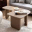 Table basse moderne en forme de L de 35,43 pouces pour canapé-lit, salon, appartement et bureau-129223264