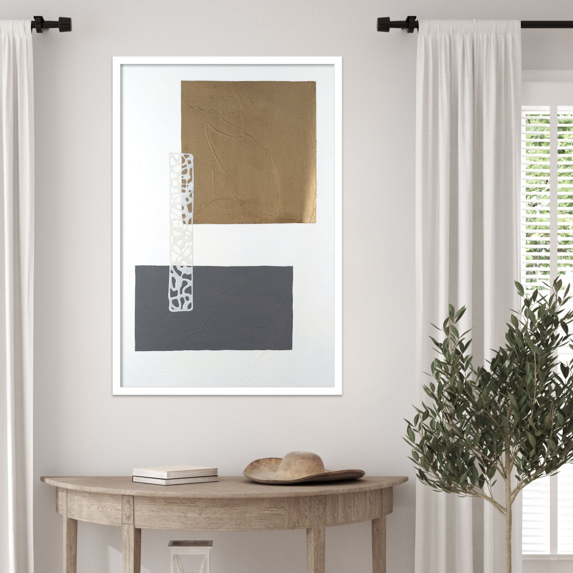 Nooks And Crannies I by Finnerty Wood Framed Wall Art Print, White, 33" H x 23" W
