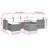 Vidaxl Garden Sofa Set Black, Cream White