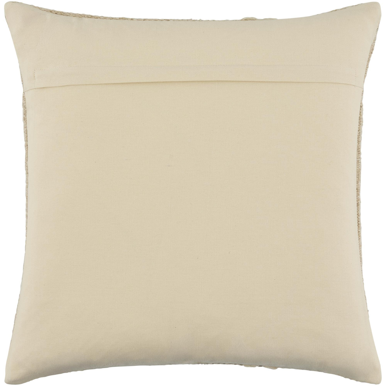 Jundah Accent Pillow, Square 20", Light Beige, Duck Down
