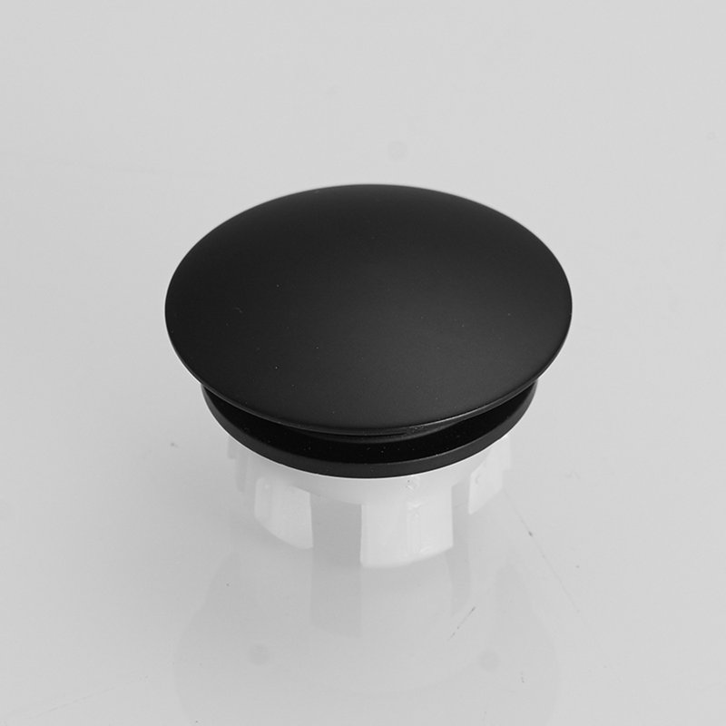 Couvercle de trop-plein de garniture de lavabo, Noir