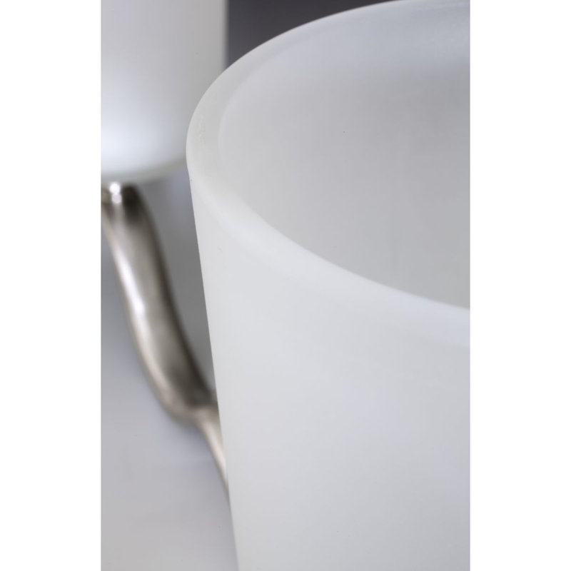 Éclairage pour salle de bain à 3 lumières à intensité variable Armindo, Nickel brossé