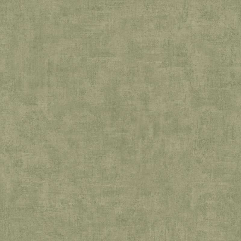 Orom II Collection Patinated Plain Wallpaper Roll, Olive Green