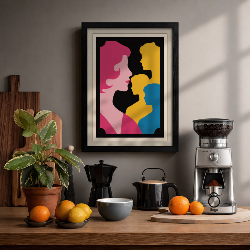 Profiles In Colour Modern - Print, A2 - 59.4 x 42.0 cm, Black