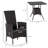 Comfortable Patio Dining Sets, Steel Rattan, Rustic Style, Outdoor Leisure