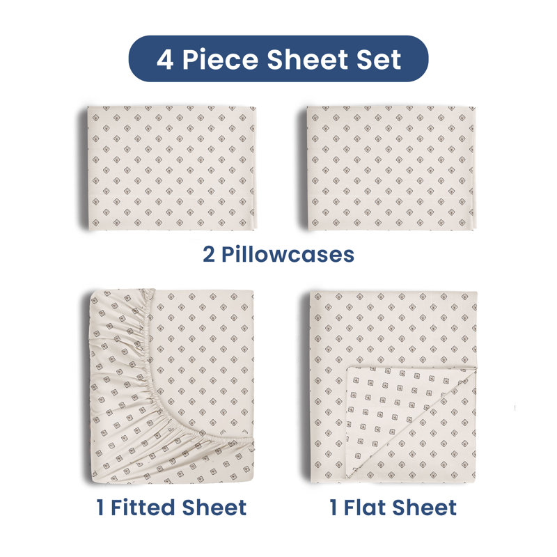 Cotton Polka Dots Sheet Set, Full