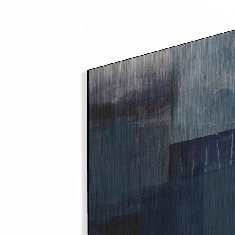 «Blue Abstract I» par Linda Woods, H 16 po x l 12 po