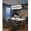Lustre rectangulaire en cristal doré antique 10 lumières Transitional