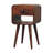 Mini Caramel Curved Bedside With Lower Slot-108808822