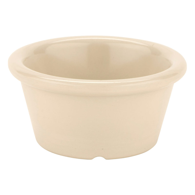 G.E.T. Melamine 12 Piece Ramekin / Soufflé Dish Bakeware Set, Tan