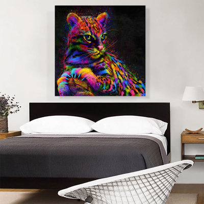 Ocelot Wild Cat Animal - impression sur toile tendue