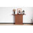 41.3'' Long Console Table, Fluted Wooden Sofa Table Behind The Couch, Mid Century Entryway Table-1938243853