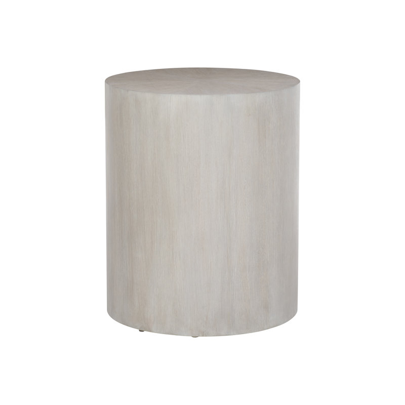 Thorne Off-White Transitional Round Wood End Table