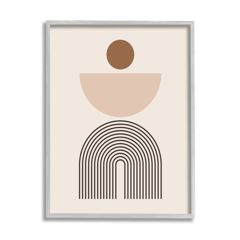 Art abstrait, formes boho sur bois, H 14 po x l 11 po x P 1,5 po, Estampe numérique Farmhouse