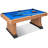 RayChee 6' Pool Table with Wood Finish, Modern Billiard Table with 2 Cues, Balls, Rack, Brush, Chalk, Leg Levelers