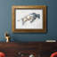 Modern Bull Study I - Peinture sur toile encadrée
