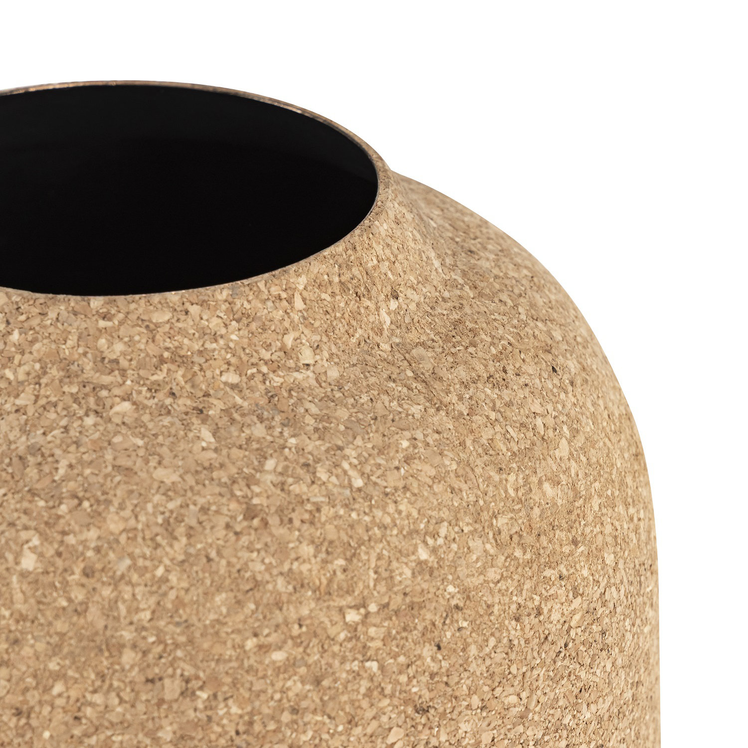 Cork Wrapped Table Vase, 13" H x 7" W x 7" D