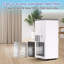 Climatiseur portatif, déshumidificateur 3-en-1 à courant alternatif de 8 000 BTU, ventilateur de 350 pieds carrés, mode veille silencieuse, télécommande et fenêtre pour bureau de chambre à coucher, gris