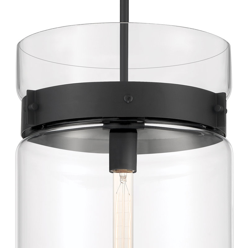 Luminaire suspendu cylindrique à 1 lumière Deuxville