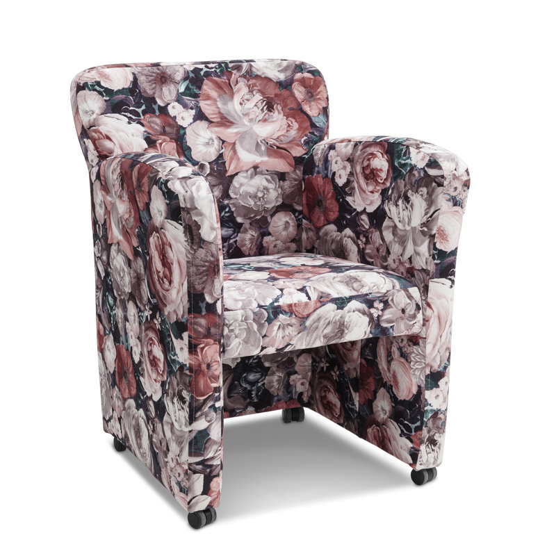 Lucama 49cm H Upholstered Armchair, Red