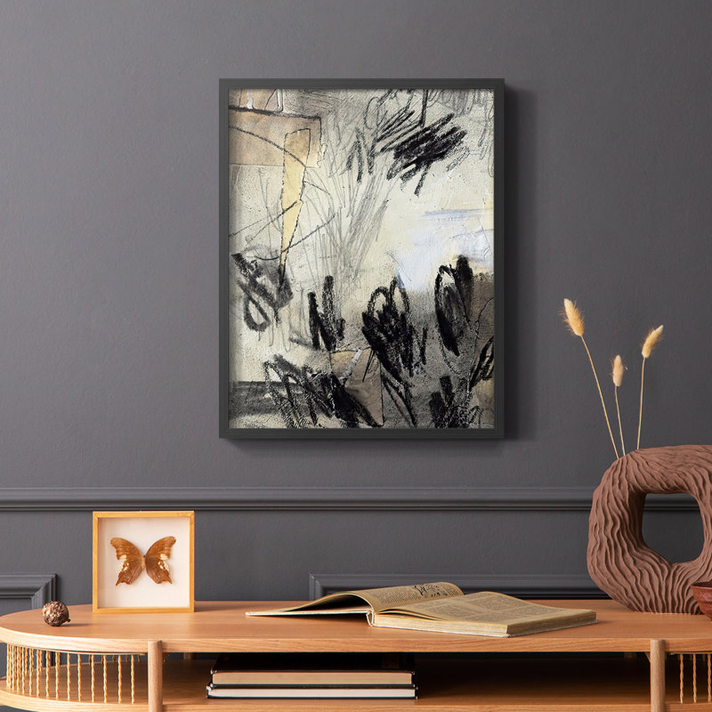 «Masked Notes IV», reproduction encadrée - bois massif, H 10 po x l 8 po, Noir