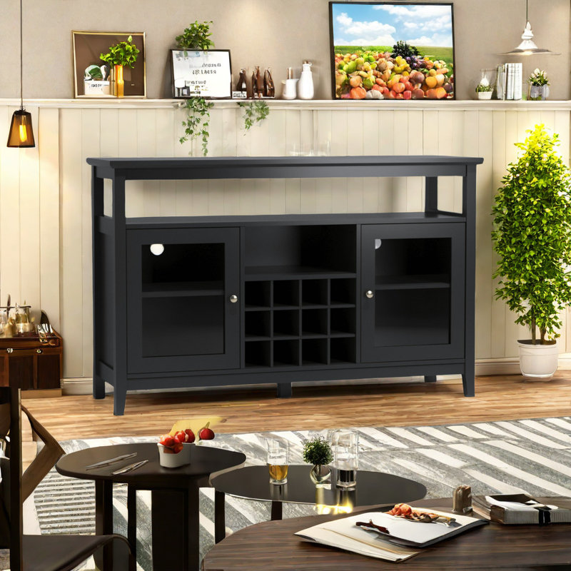 Denaisha 51.8 " W Glass Sideboard