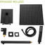 12 Inch Dual Shower Head, Matte Black Finish, Wall Mounted Style Head System - Square, Black, Versatile Showering