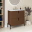 Meuble-lavabo 30 po avec lavabo en céramique-701884083