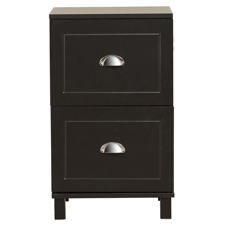 Bradley 2-Drawer Vertical Filing Cabinet Black