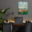  «Green Meadow 2» par Silvia Vassileva, art mural en verre acrylique, 12 po x 16 po