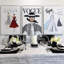 «Sparkles Homes», art mural en strass sur toile Vogue | Cadre flottant doré | Rectangle-1027778839