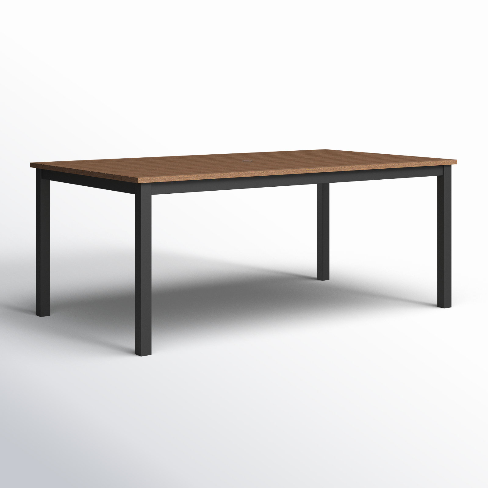 Townsend Patio Dining Table, 41" W x 72" L x 29" H, Brown