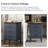3-Drawer Nightstand Side Table Quick 5-Minute Assembly-1957250903