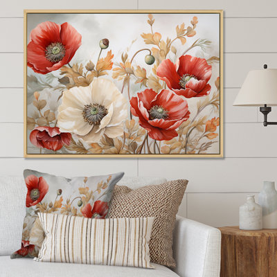 Charme des coquelicots dans Winter Delight II