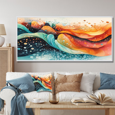 Abstrait flux temporel de couleurs de l'arc-en-ciel I - Art mural abstrait