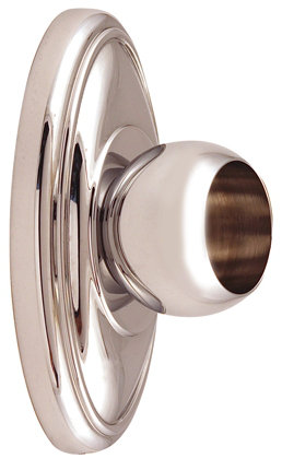 Arch Shower Rod Brackets, Polished Nickel