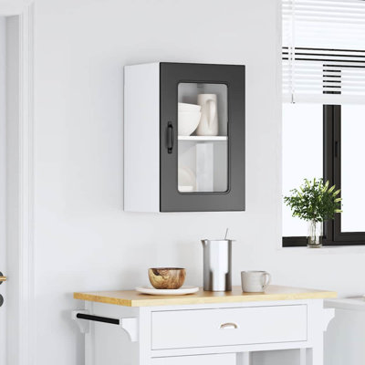Kitchen Wall Cabinet With Glass Door Kalmar Engineered Wood