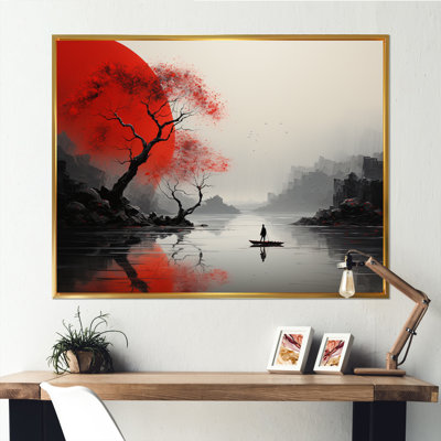 Art japonais sur toile japonais, "Silence Valley"