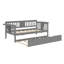 Lit double avec lit gigogne simple