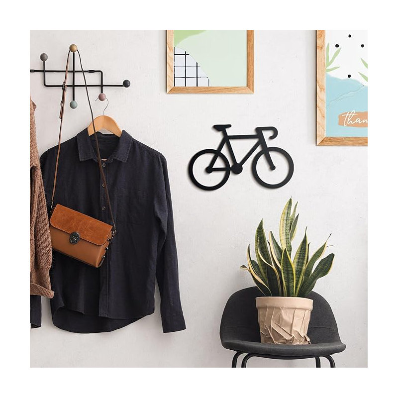Vélo, art mural en métal - décoration murale en métal