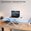Montant de bureau simple blanc