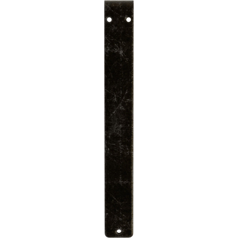 Support en fer forgé Orleans, H 10 po x l 1,5 po x P 7,5 po, Argenté antique chaleureux