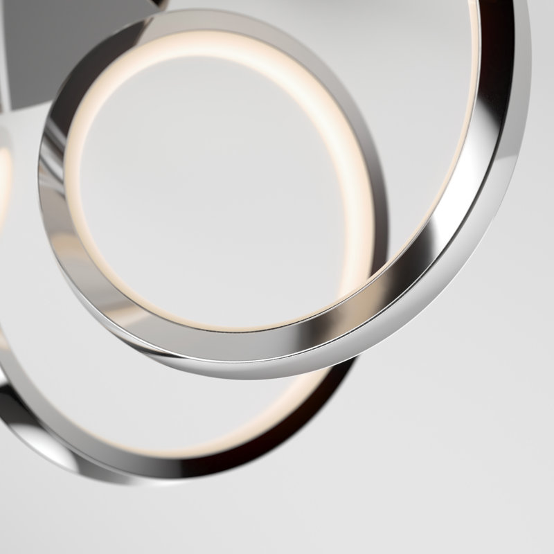 - Light LED Sphere Pendant, Chrome