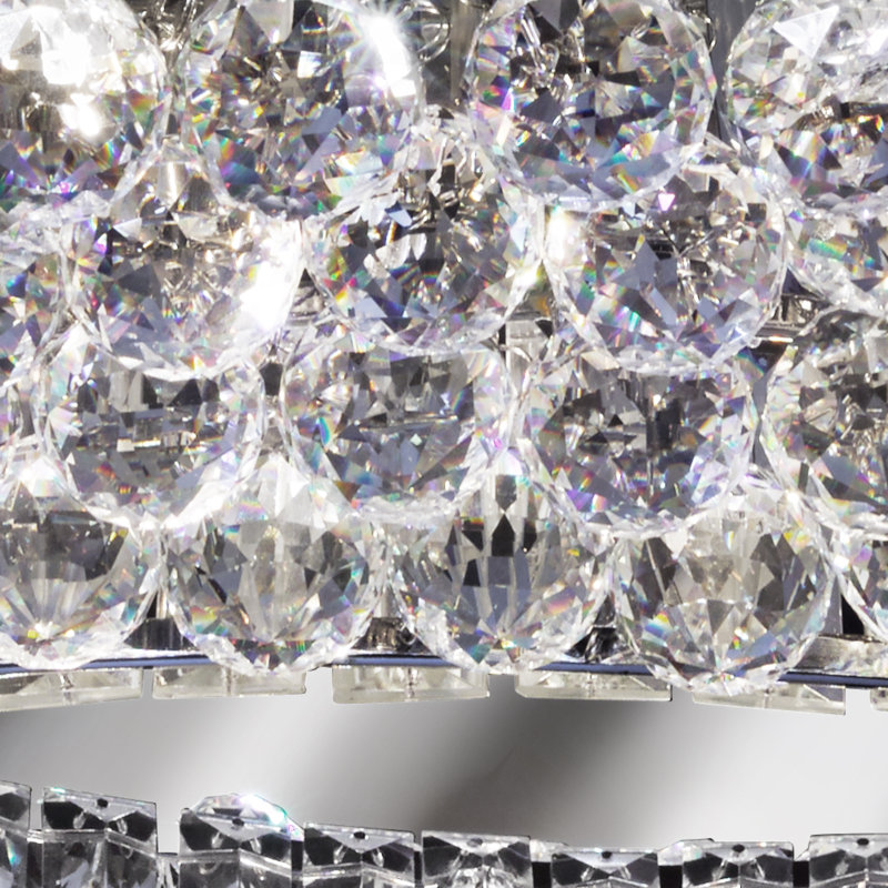 Amir Crystal Semi Flush Mount