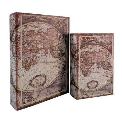 Chirk 2 Piece Medium Density Fiberboard (MDF) Decorative Box Set