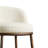  Gelder 26.5" Upholstered Counter Stool with Bronze Hammered Metal Legs & Curved Low Back for Kitchen Island-1730777287