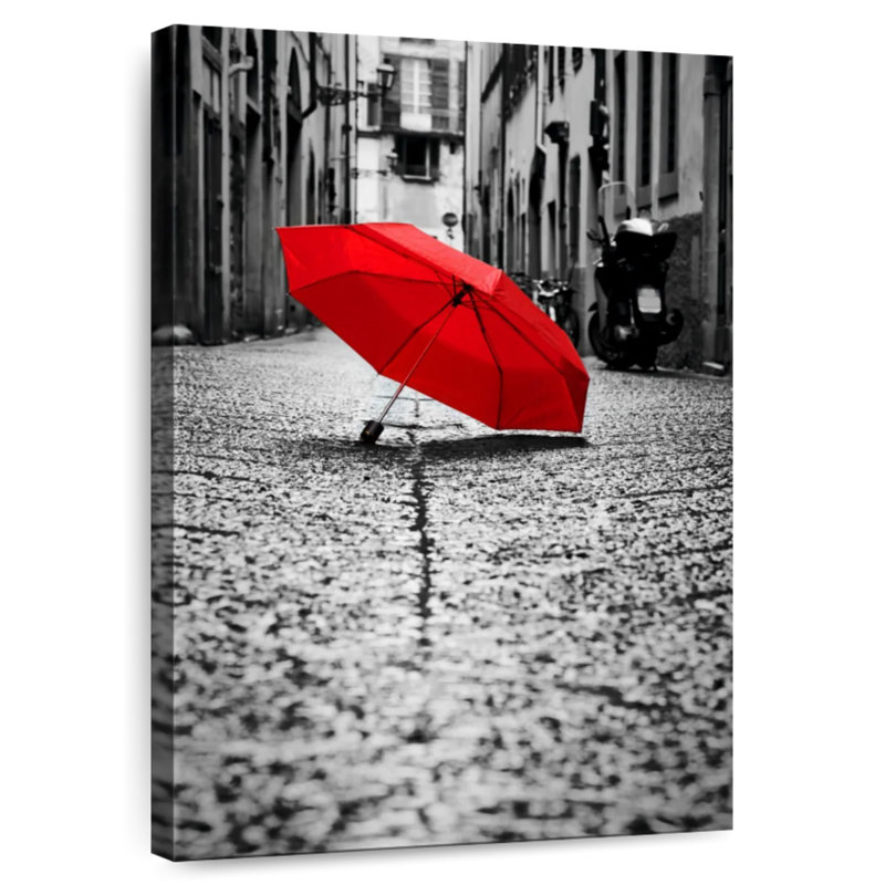 Kerner The Red Umbrella, 48" H x 32" W