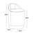 18" Upholstered Vanity Stool With Swivel In Grey Fabric-665496897