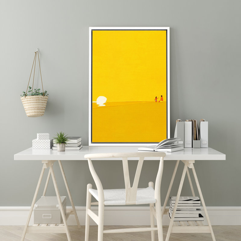 By The Beach, White, 24" H x 16" W